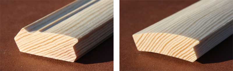 Holzrollladenstäbe Profile
